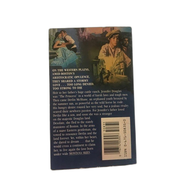 Vintage Romance Novels Books Paperback PB MONTANA SKIES by Jan McKee - Picture 2 of 5